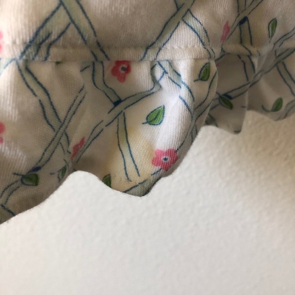 Y2K Agabang Floral Pajama Set Girls Tank and Shorts - Picture 3 of 4